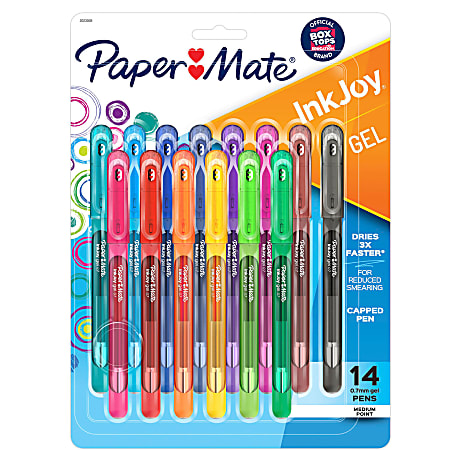 Paper Mate Inkjoy Gel 600ST Stick Pens Medium Point 0.7 mm